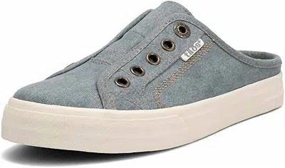 Taos Women's E Z Soul Sneaker In Lake Blue Wash Canvas