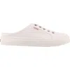Taos Women's Ez Soul Canvas Slip-on Sneaker In White In White