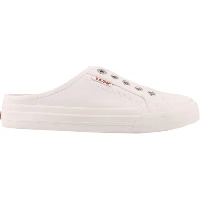 Taos Women's Ez Soul Canvas Slip-on Sneaker In White