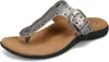 Taos Women Flash Sandal In Grey Metallic