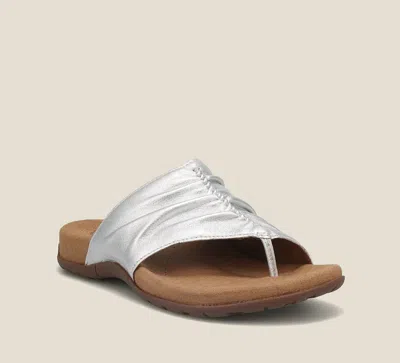 Taos Women's Gift 2 Comfortable Leather Sandal In Silver