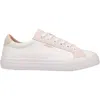 Taos Women's Heart & Soul Lux Sneaker In White/ice Suede In Multi