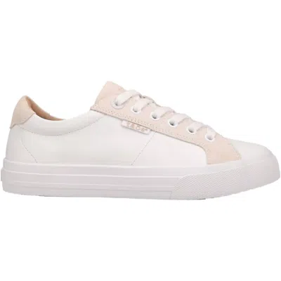 Taos Women's Heart & Soul Lux Sneaker In White/ice Suede In Multi