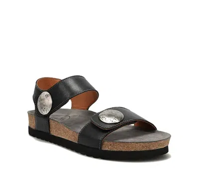 Taos Women's Luckie Sandals In Black Leather