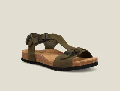 Taos Women's Mvp Suede Sandal In Olive In Green