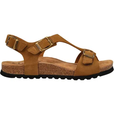 Taos Women's Mvp Suede Strap Sandals In Camel In Brown