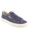 Taos Women's Plim Soul Blue Wash Canvas Sneaker - Medium Width In Blue