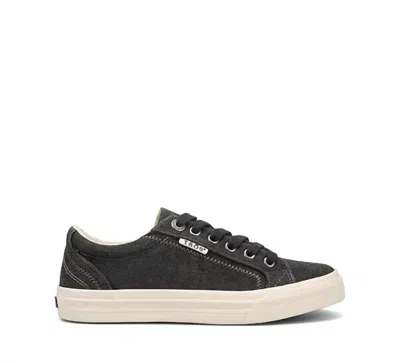 Taos Women's Plim Soul Canvas Sneakers In Charcoal Wash In Multi