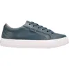 Taos Women's Plim Soul Lux Leather Sneaker In Petrol Blue In Blue