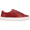 Taos Women's Plim Soul Lux Leather Sneaker In Red Leather In Red