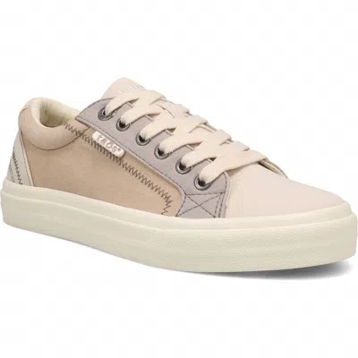 Taos Women's Plim Soul Sneaker In Ecru/tan Multi