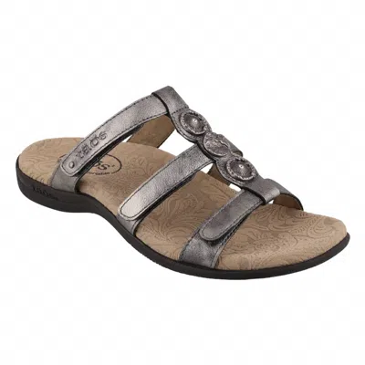 Taos Women's Prize 4 Leather Sandal In Pewter