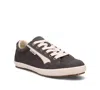 TAOS WOMEN'S SHOOTING STAR GRAPHITE BEIGE DISTRESSED SNEAKER - MEDIUM WIDTH
