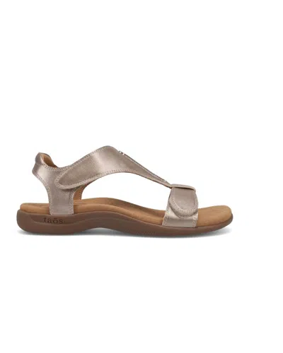 Taos Women's Show Leather Sandal In Champagne In White