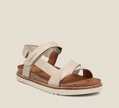 Taos Women's Sideways Sandals In Stone In White