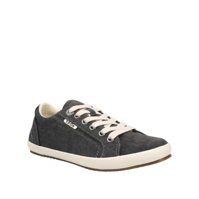 Taos Women's Star Sneakers In Charcoal Wash Canvas In Multi