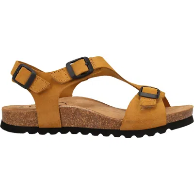 Taos Women's  Mvp Suede Sandals In Maize In Orange