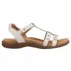Taos Women's Trophy 2 Leather Sandal In White