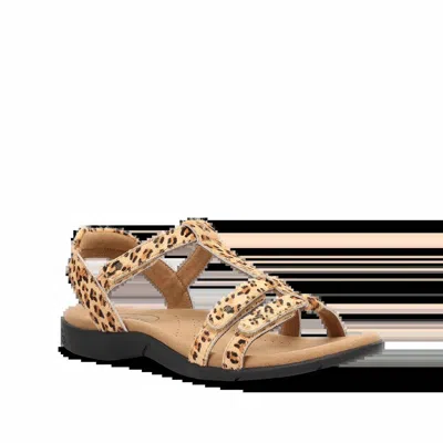 Taos Women's Trophy 2 Sandal In Cheetah Pony In Orange