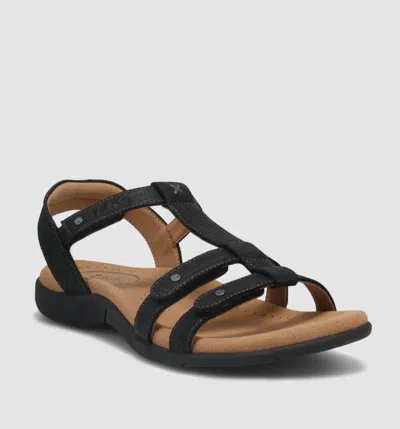 Taos Women's Trophy 2 Sandals In Black Emboss