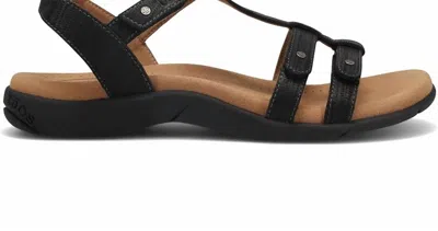 Taos Women's Trophy Sandals In Black Emboss