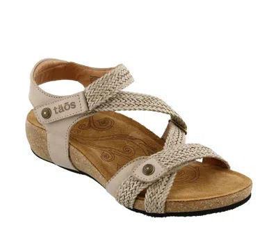 Taos Women's Trulie Leather Sandal In Stone In Multi
