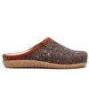 TAOS WOMEN'S WOOLTASTIC SLIPPERS IN CHOCOLATE SPECKLED
