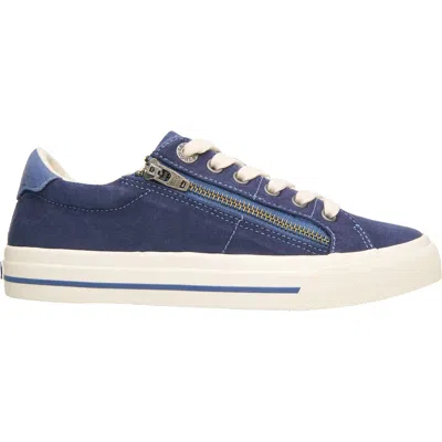 Taos Women's Z Soul Canvas Sneakers In Navy/indigo Distressed In Multi