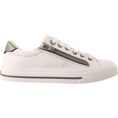 Taos Women's Z Soul Canvas Sneakers In White/pewter In Multi