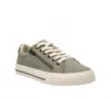 Taos Women's Z Soul Distressed Sneaker In Sage Olive In Multi