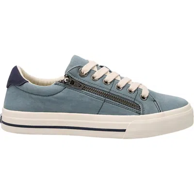 Taos Women's Z Soul Lake Canvas Sneaker In Blue/navy Distressed In Multi