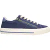 TAOS WOMEN'S Z SOUL SNEAKER - WIDE WIDTH IN NAVY/INDIGO DISTRESSED