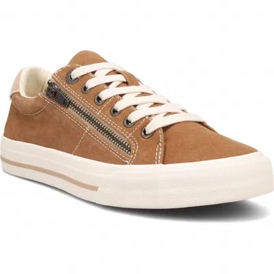 Taos Women's Z Soul Sneaker - Wide In Golden Tan/tan In Brown