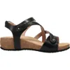 Taos Women's Zanzibar Leather Z-strap Sandal In Black In Black