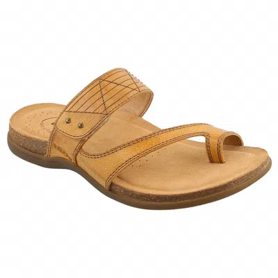 Taos Women's Zone Leather Sandal In Wheat
