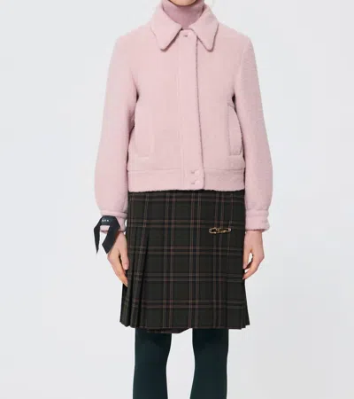 Tara Jarmon Beatrice Jacket In Pink