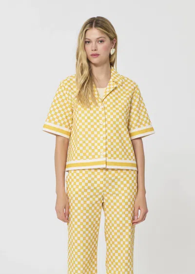 Tara Jarmon César Shirt In Mimosa In Yellow