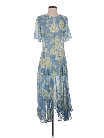 Pre-owned Tara Jarmon Cocktail Dress In Blue