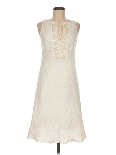 Pre-owned Tara Jarmon Cocktail Dress In Ivory