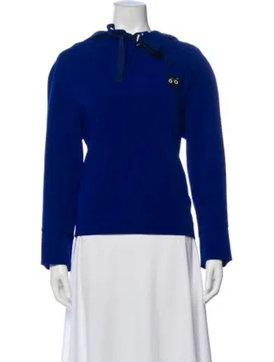 Pre-owned Tara Jarmon Crew Neck Sweater In Blue