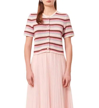 Tara Jarmon Gemila Knit Sweater In Rose In Pink
