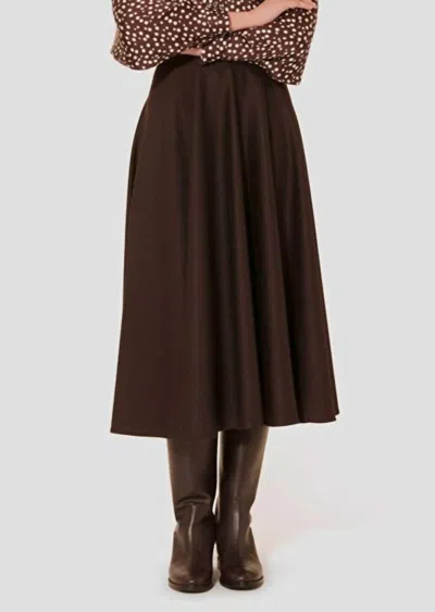 Tara Jarmon Jackie Skirt In Chocolate