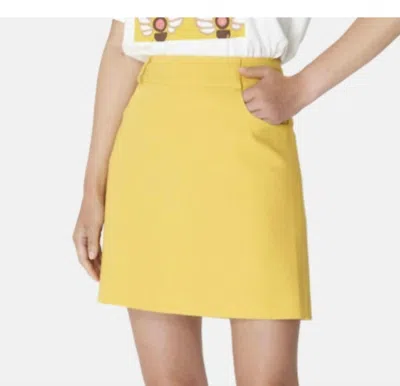 Tara Jarmon Janice Jupe Skirt In Jaune