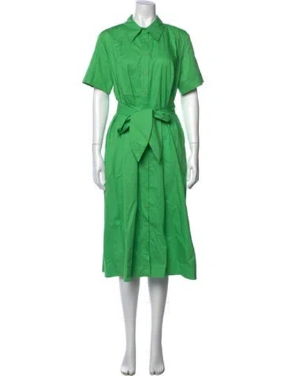 Pre-owned Tara Jarmon Midi Length Dress In Green