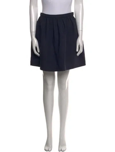 Pre-owned Tara Jarmon Mini Skirt In Blue
