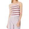 Tara Jarmon Piambello Knit Tank Top In Rose In Multi