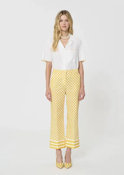 Tara Jarmon Pietro Pants In Mimosa In Yellow