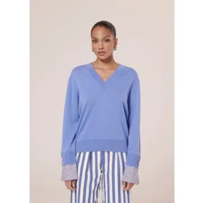 Tara Jarmon Primrose Sweater In Blue