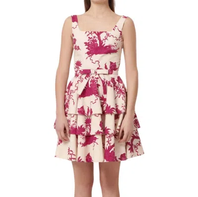 Tara Jarmon Romanne Dress In Ecru In Multi