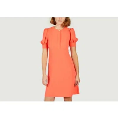 Tara Jarmon Roucoule Dress In Orange